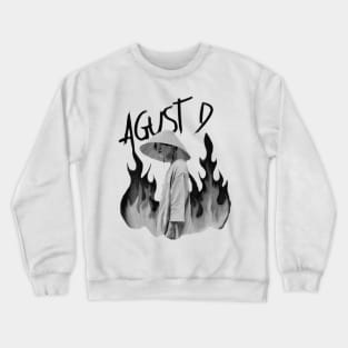 agust d black and white Crewneck Sweatshirt